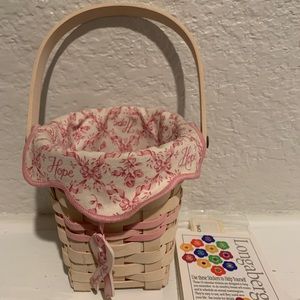 Longaberger 2002 Horizon Hope Breast Cancer basket